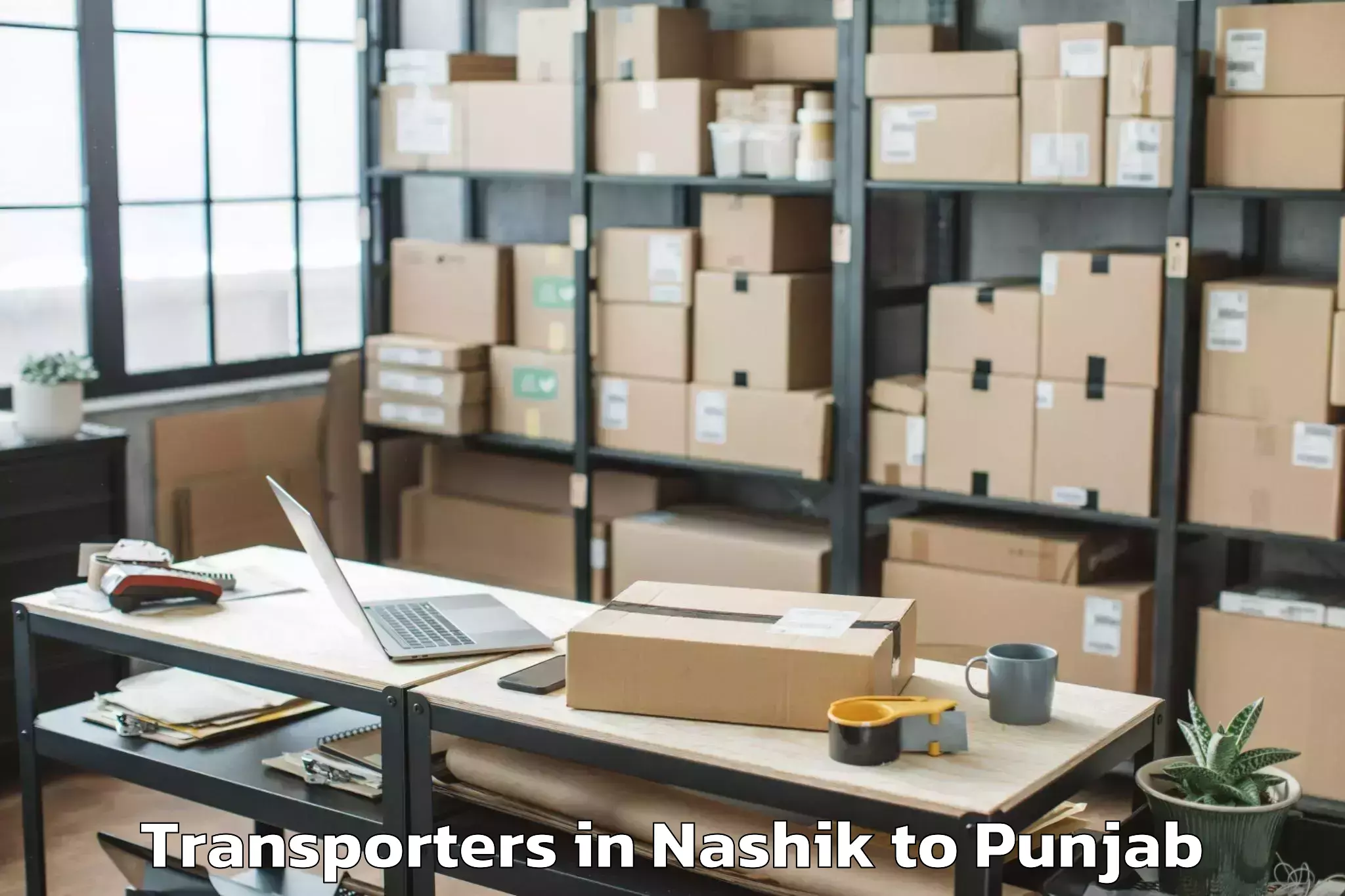 Nashik to Balachor Transporters Booking